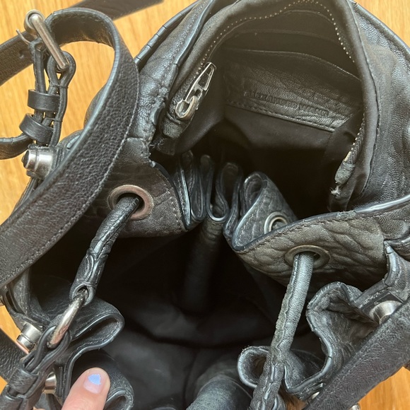 Alexander Wang Diego bucket bag lg size black rhodium - Picture 3 of 5